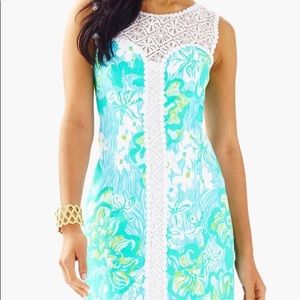 Lilly Pulitzer Sofia Lace Shift Dress Sz 8